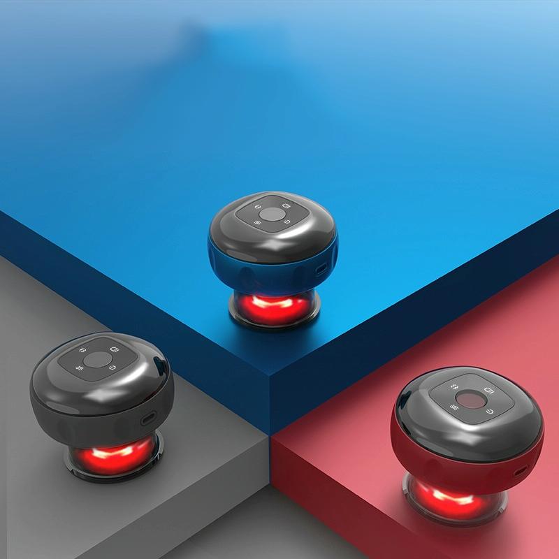 Electric Cupping Massager Compact & Effective - Red Wine