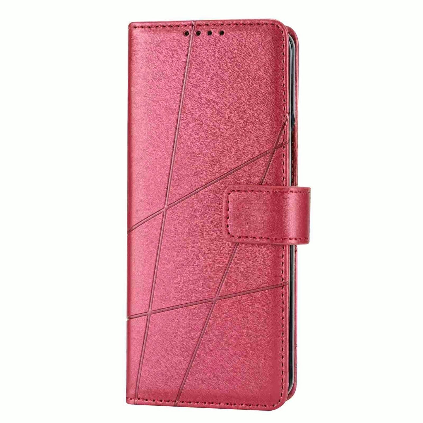 For Samsung Galaxy Z Fold4 5G Embossed Pu Leather Phone Case - Brown