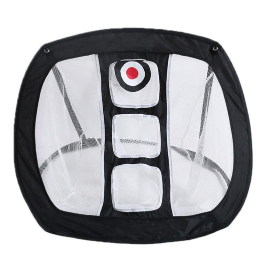 Foldable Square Golf Net for Indoor Practice - Black