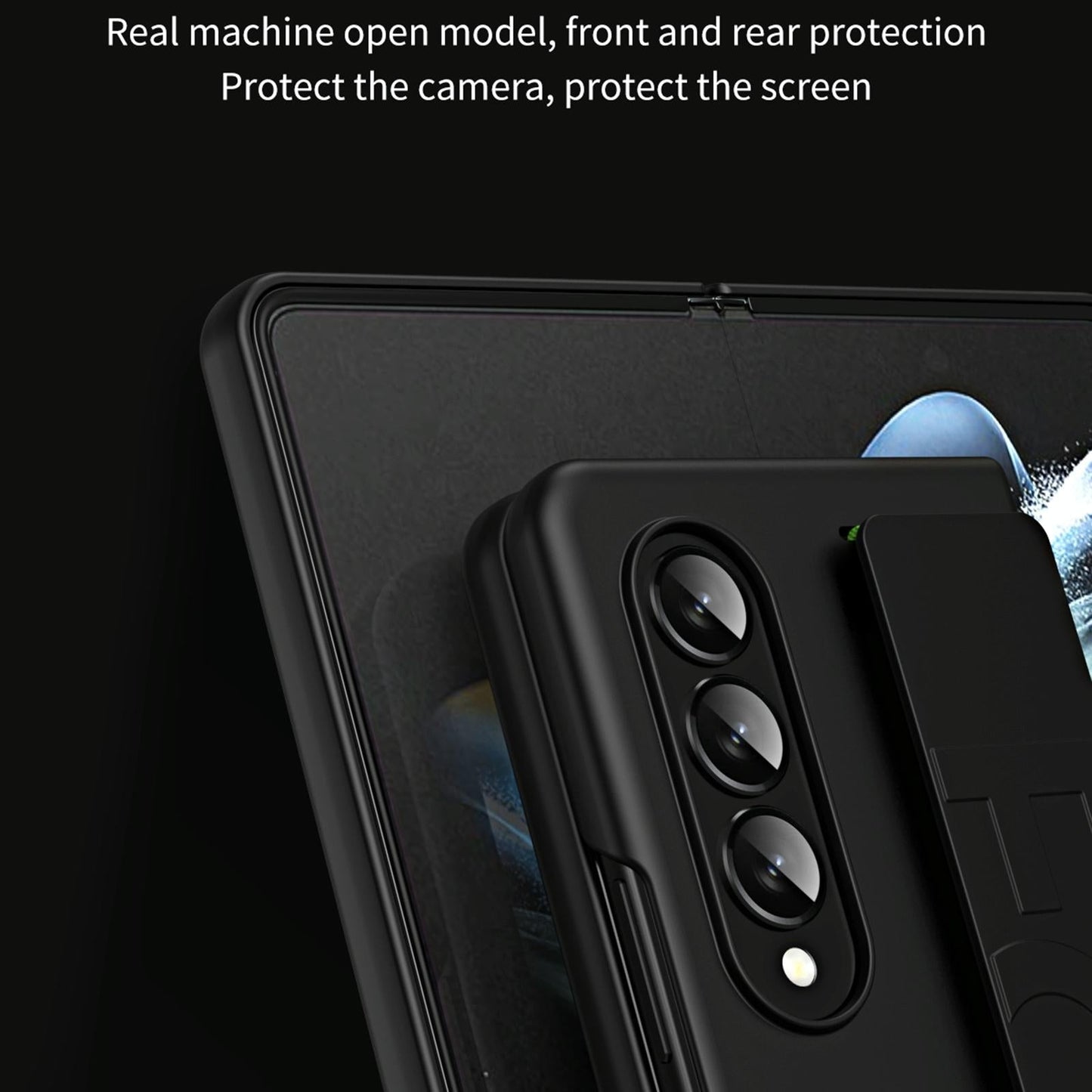 For Samsung Galaxy Z Fold4 5G Shockproof Wristband - Elastic - Pink