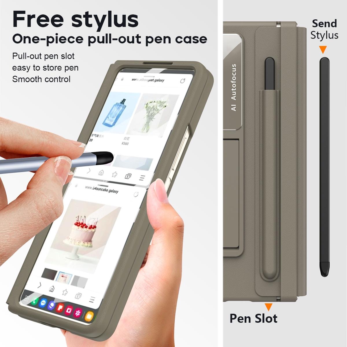 For Samsung Galaxy Z Fold4 5G Full Coverage Pc Case With Pen - Blue