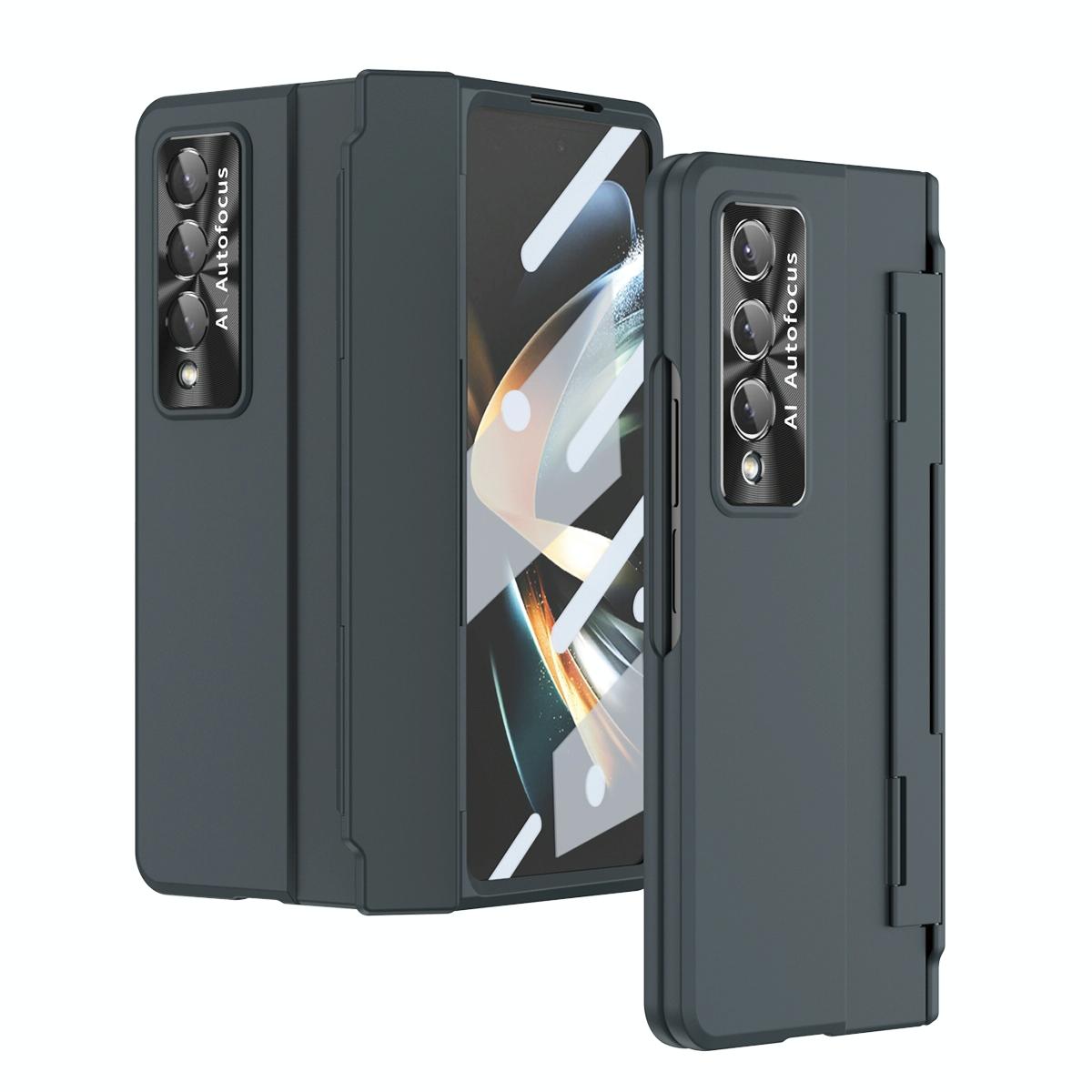 For Samsung Galaxy Z Fold4 5G Full Coverage Hinge Phone Case - Transparent