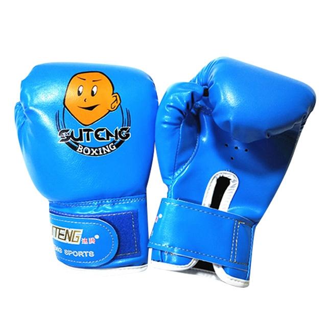Children'S Cartoon Boxing Gloves - Pu Leather - Cartoon Dark Blue