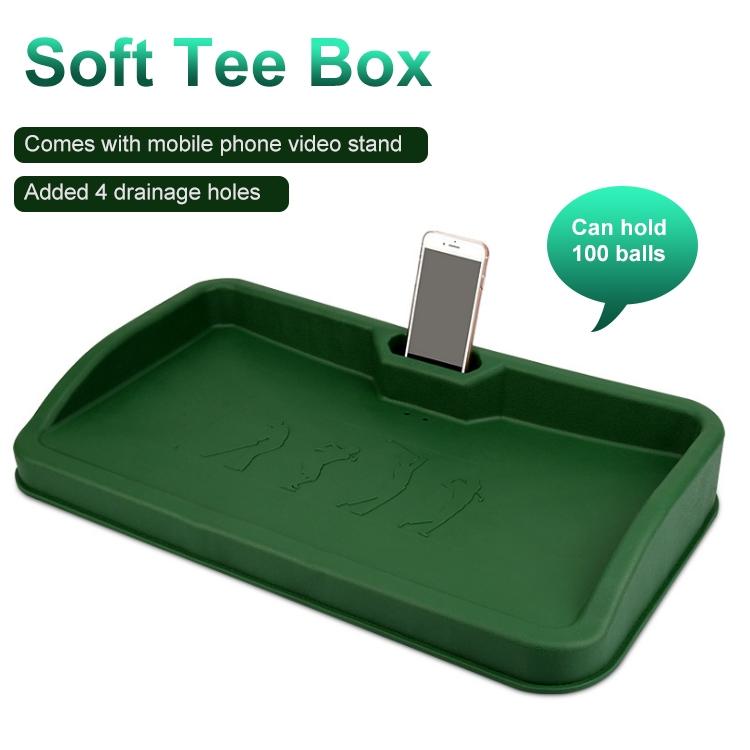 Black Character Pattern Golf Service Box with Phone Stand - 100 Balls - Green Character