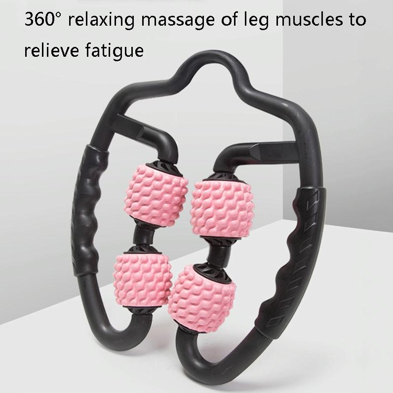 Muscle Massage Roller Foam Shaft For Yoga & Fitness - Fish Bones Type Space Gray