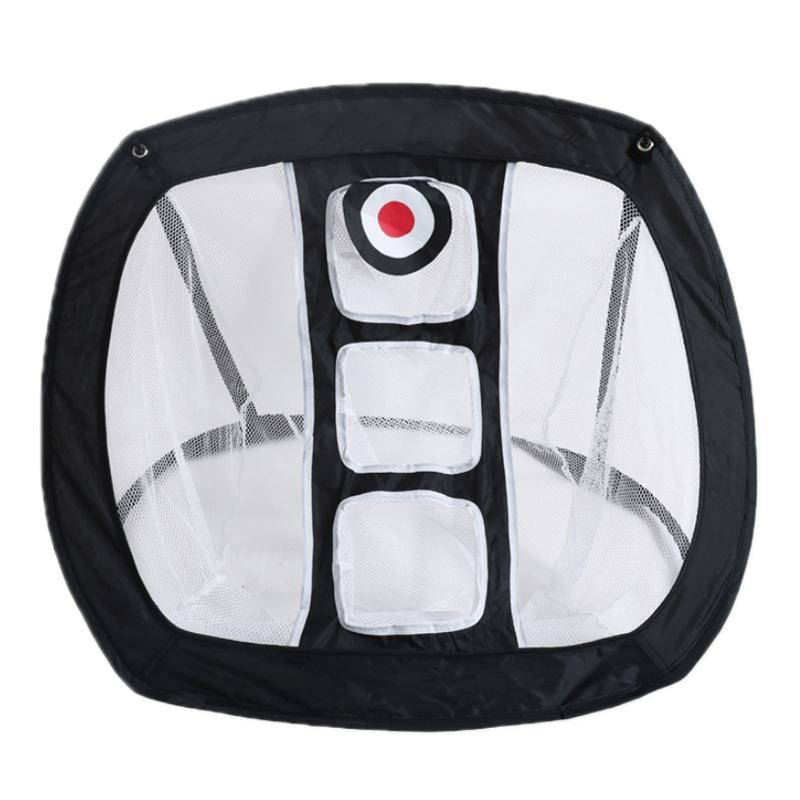 Foldable Square Golf Net for Indoor Practice - Orange