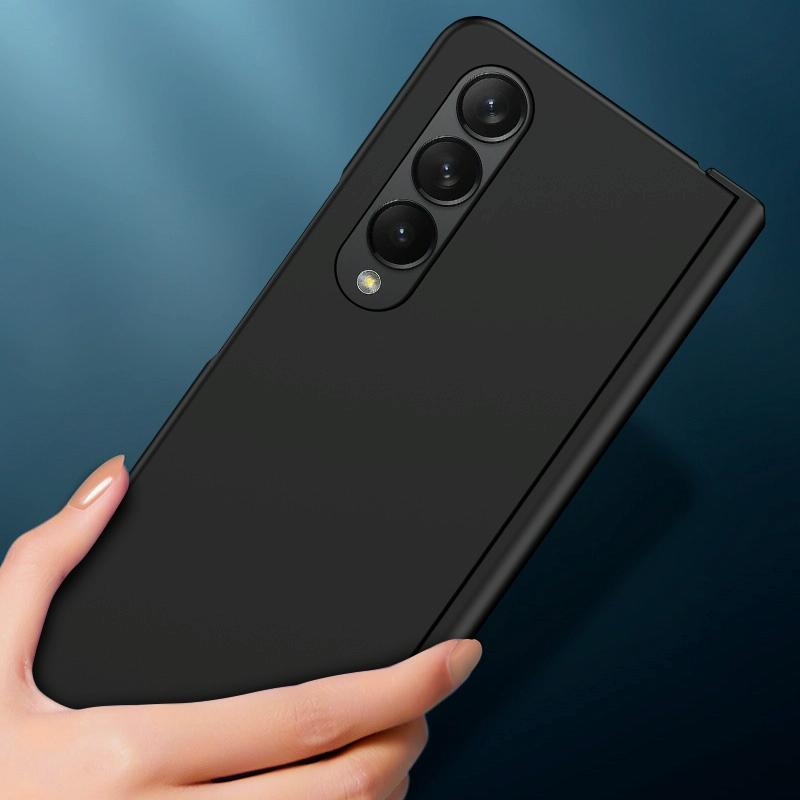 For Samsung Galaxy Z Fold4 5G Foldable Skin Feel Case - Orange