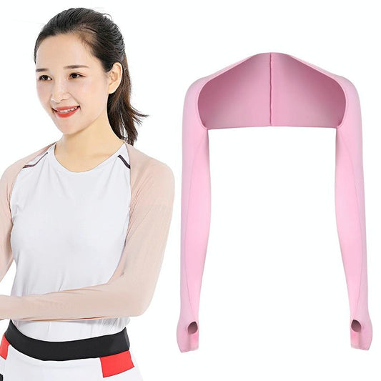 Sun Protection Golf Shawl Sleeves for Outdoor Sports and Cycling - Pink