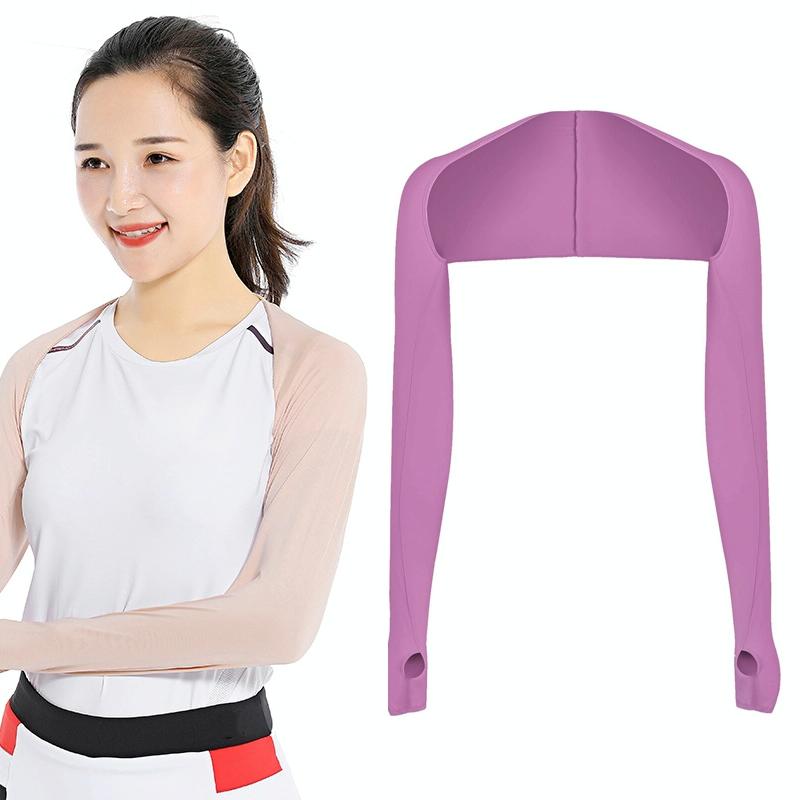 Sun Protection Golf Shawl Sleeves for Outdoor Sports and Cycling - Pink