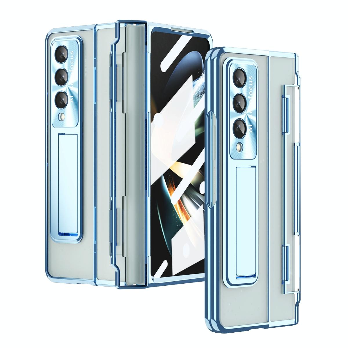 For Samsung Galaxy Z Fold4 5G Phantom Series Folding Case - Blue
