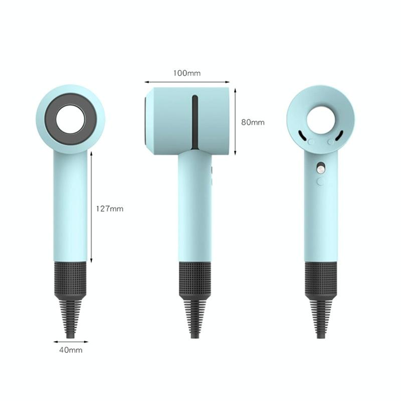 Shockproof Silicone Case For Dyson Hairdryer - Lavender Grey