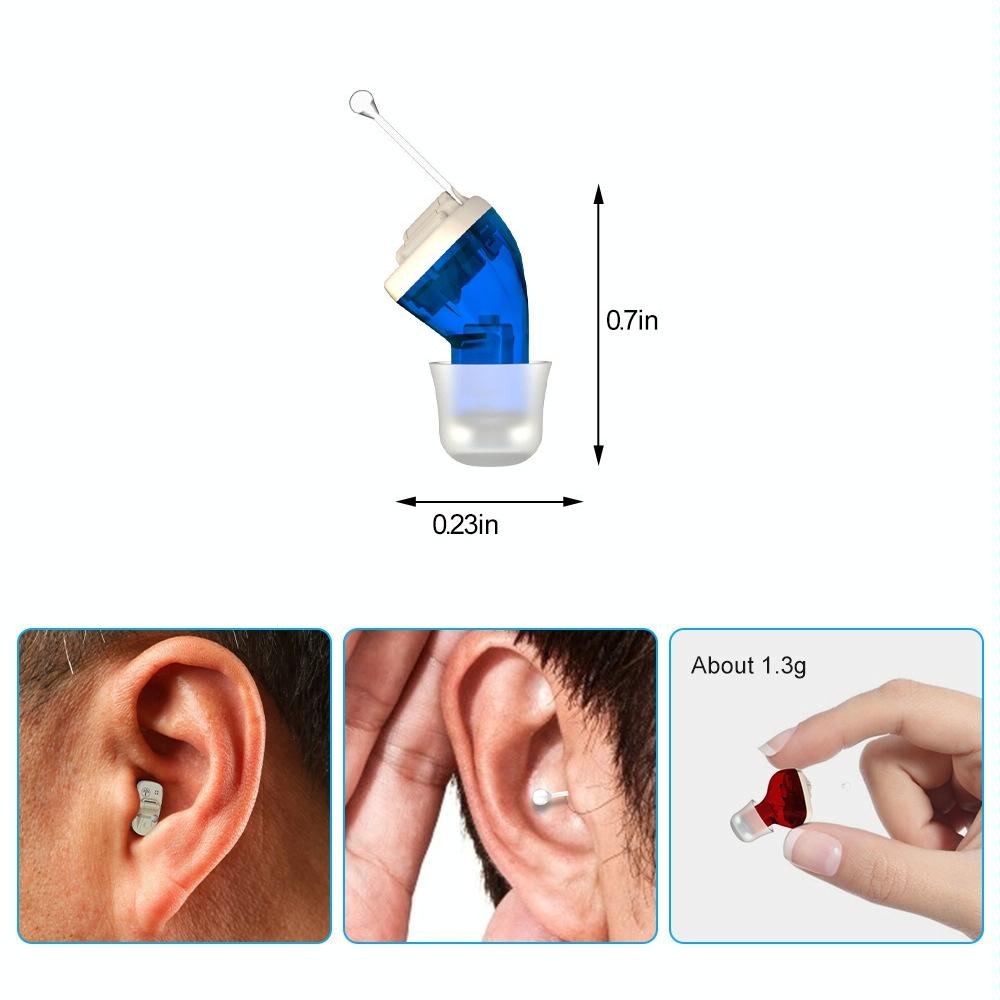 In Ear Hearing Aid For Elderly & Hearing Impaired - Skin Colour Right Ear