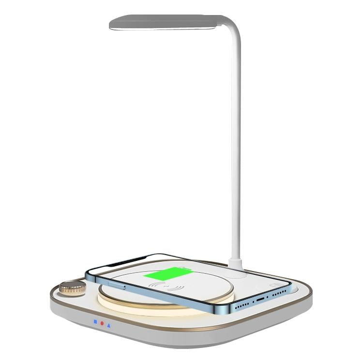 15W 3 In 1 Wireless Charger & Table Lamp - Green