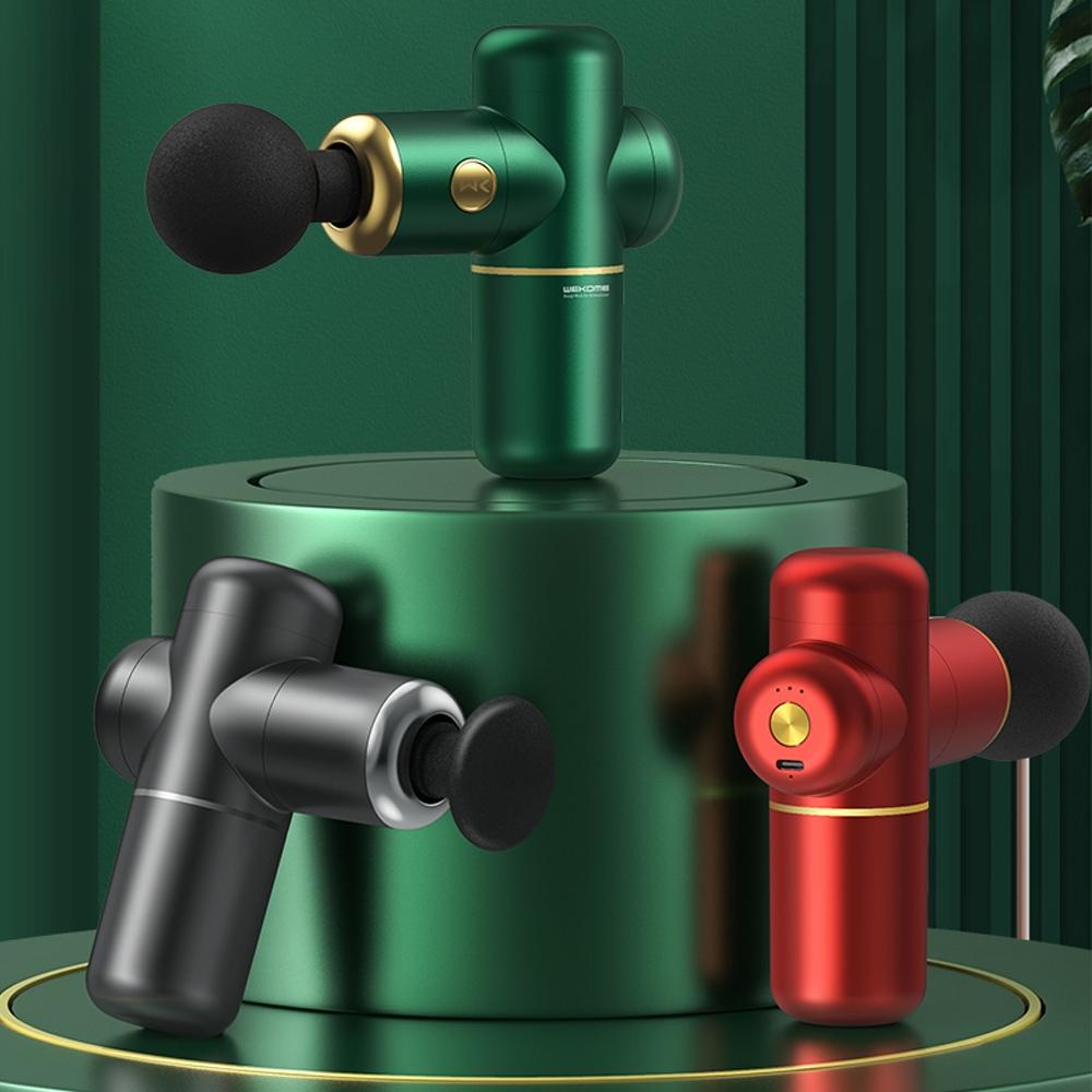 4-Head Portable Muscle Massage Gun For Sports - Green