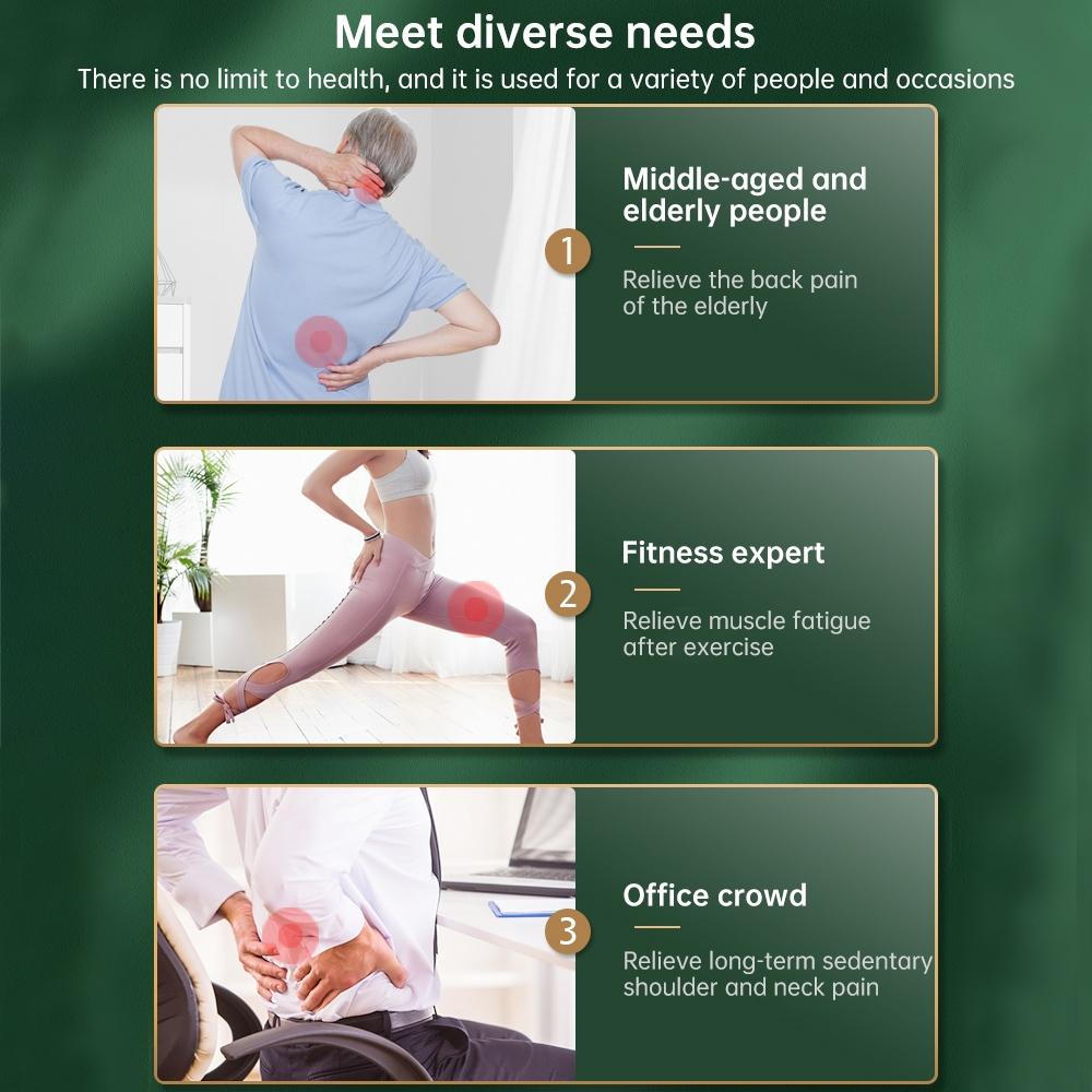 4-Head Portable Muscle Massage Gun For Sports - Green