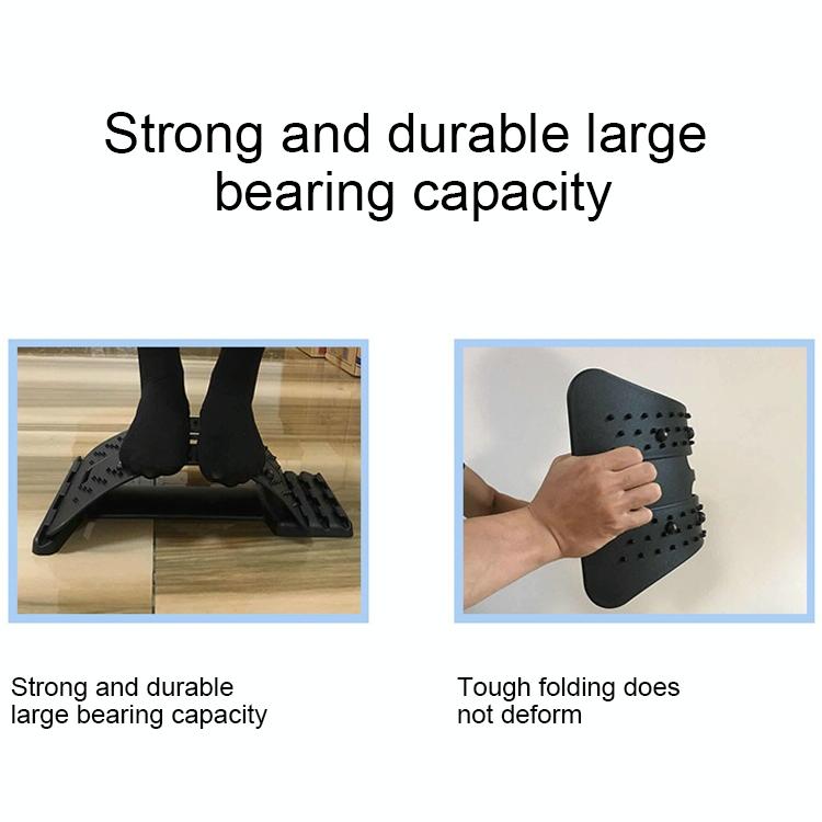 Back Pain Relief Device Lumbar Traction Stretcher - Black + Green