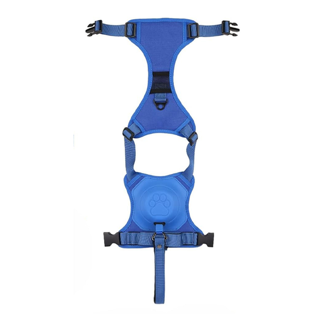 Vibe Geeks Ultimate 2-in-1 Reflective No-pull Dog Harness with Retractable Leash and Control Handle - Green - Xl