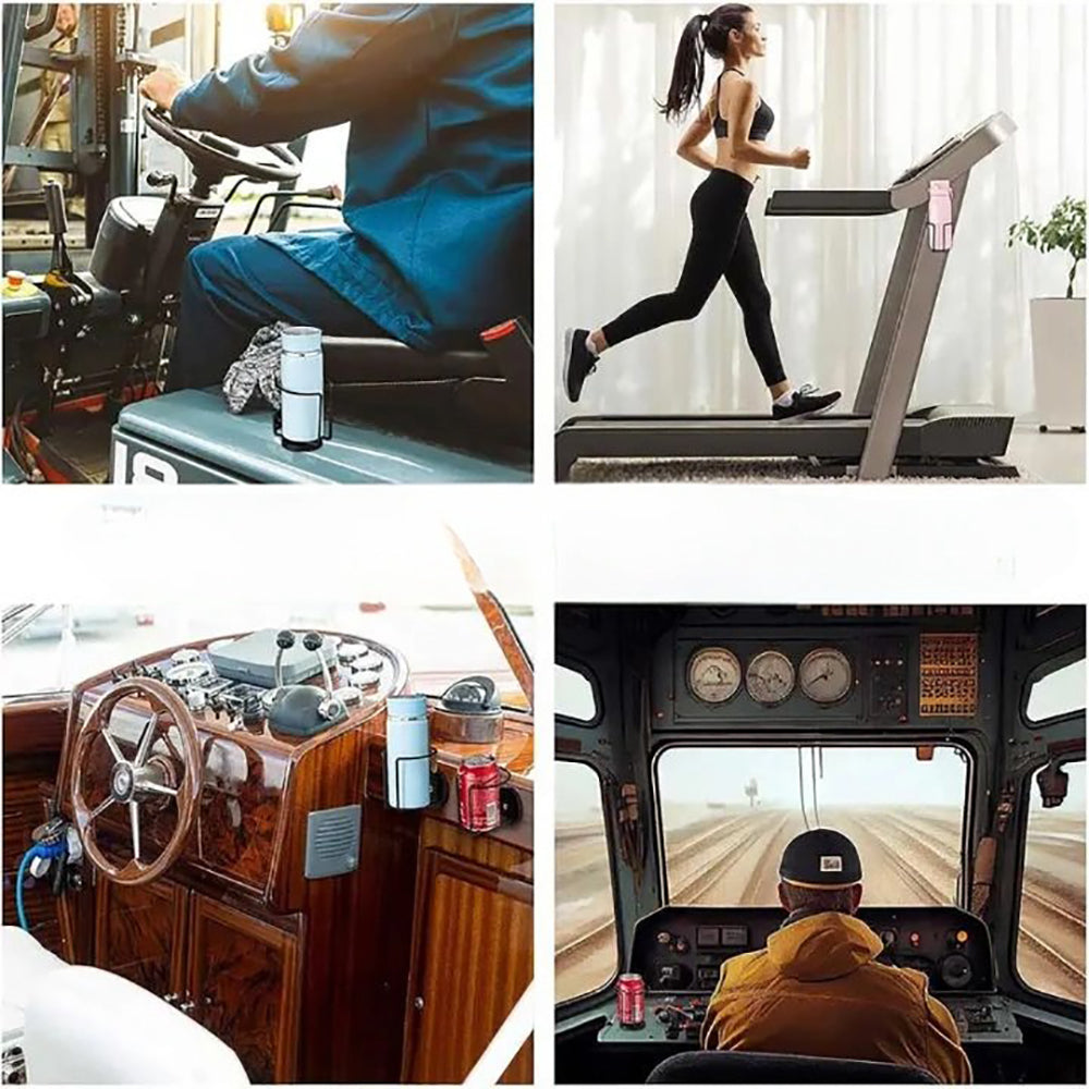 Vibe Geeks Stainless Steel Magnetic Cup Holder Caddy Drink Holder for Tractor Lawn Mower Truck - 1 Pack