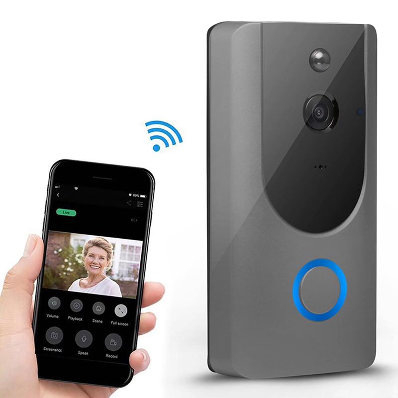 Smart Wifi Video Doorbell With Night Vision - Remote Monitoring