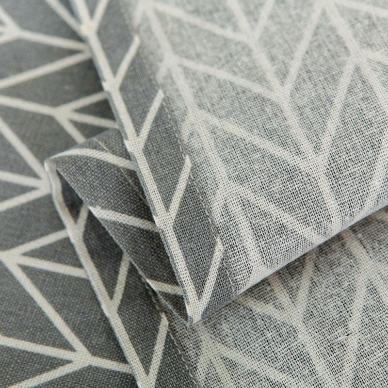 Universal Cotton Linen Microwave Dust Cover - Grey Dandelion