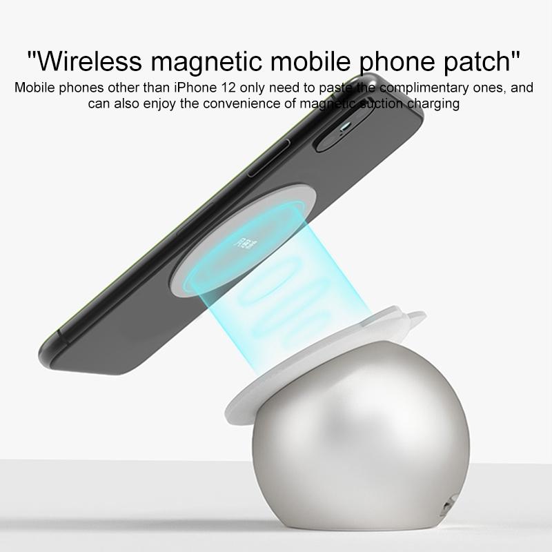 Adorable Magnetic Cat Wireless Charger Stand - Grey