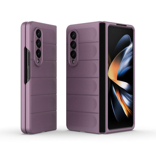 For Samsung Galaxy Z Fold4 5G Foldable Shockproof Phone Case with Magic Shield - Slim Design - Purple