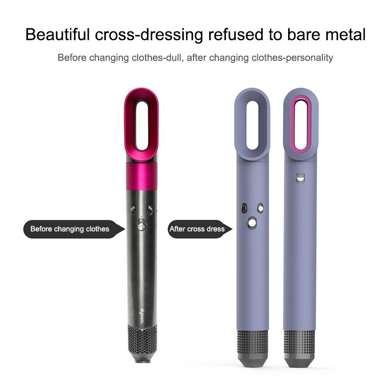 Shockproof Silicone Case For Airwrap Hair Dryer - Grey