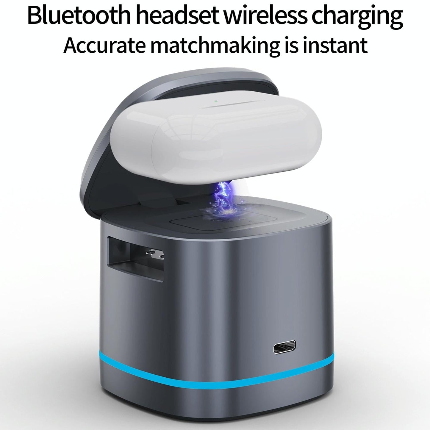 15W 3 In 1 Magnetic Wireless Charger - Grey