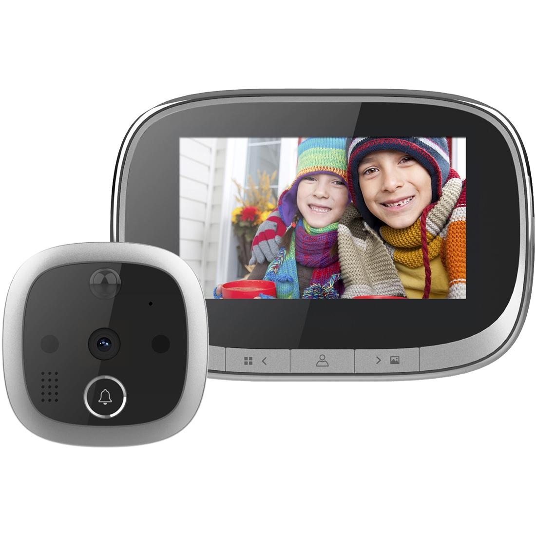 4.3 Security Door Viewer With 1.0Mp Camera Motion Detection Night Vision & Music - 145 Degree Wide Angle & Tf Card - Gold