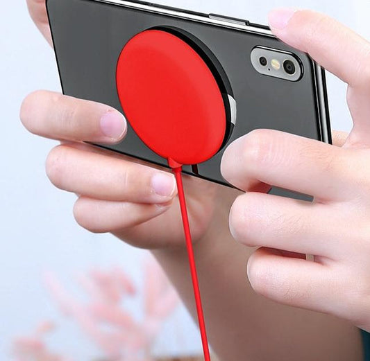 Wireless Fast Charger With Suction Cup 1.5M - Red