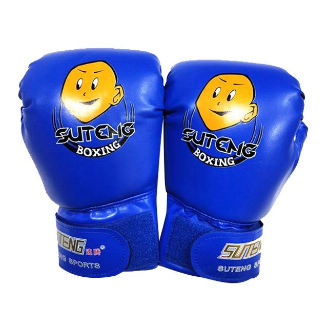 Children'S Cartoon Boxing Gloves - Pu Leather - Cartoon Red