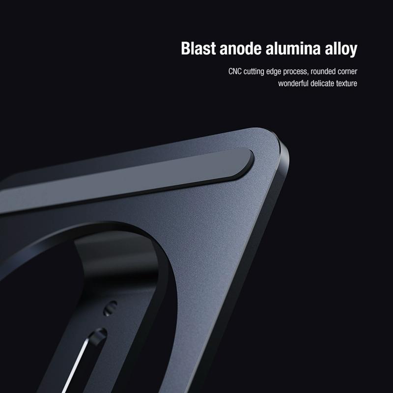 15W Foldable Wireless Charger & Phone Holder - Silver