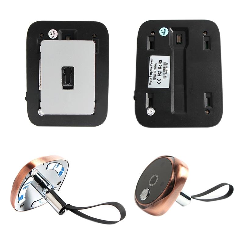 3.0 Tft Display Digital Door Viewer With 3.0Mp Camera Tf Card Support & Night Vision - 32Gb Max - Bronze