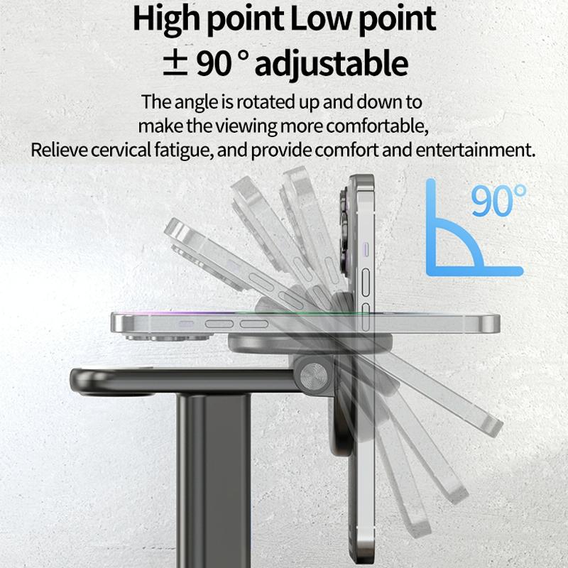 3 In 1 Magnetic Wireless Charger Stand 15W - White