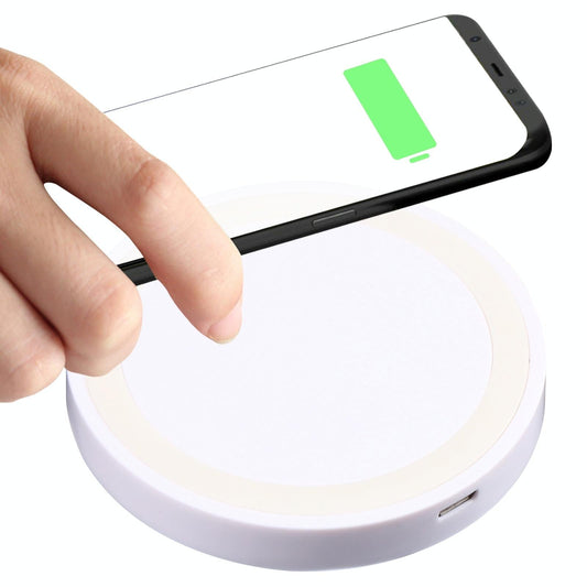 Universal 5W Round Wireless Charger - White