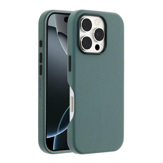 OtterBox Symmetry Cactus Leather Back Case for iPhone 16 Pro - Green