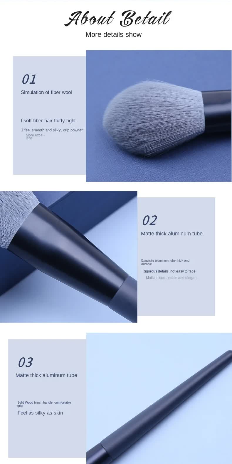 Beige 11-Piece Professional Makeup Brush Set with Cosmetic Bag - Premium Synthetic Fiber, Wooden Handle, Aluminum Tube