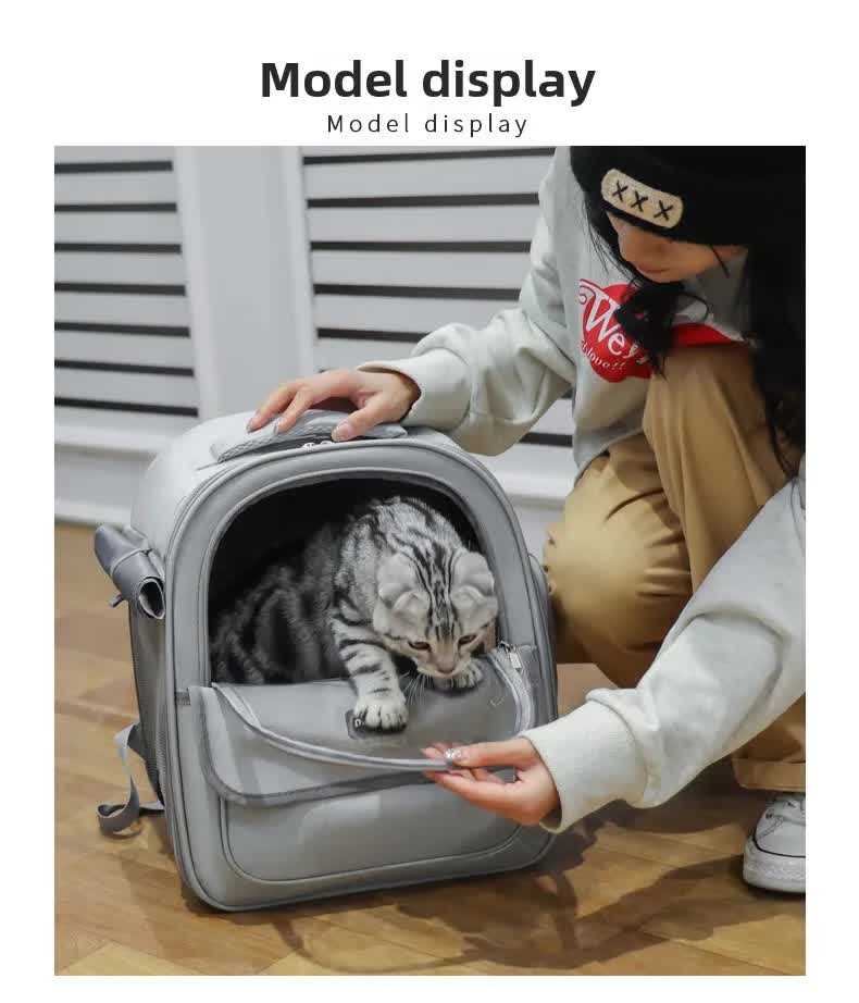 Pink Pet Carrier Backpack - Space Capsule Design for Cats & Small Dogs