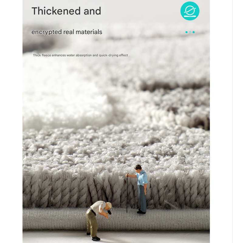 Bathroom Bath Mat - Super Absorbent, Non-Slip Bathroom Floor Mat - 40x60cm