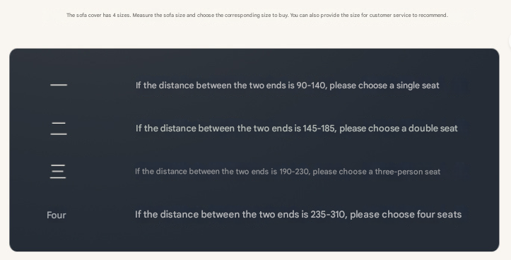 Black Three-person Sofa Bubble Gauze Sofa Cover with Skirt - Full Elastic Dustproof Three-person Seater 190-230cm