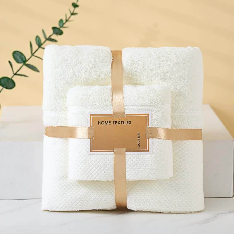 Beige Soft and Absorbent Towel Set – Wrap Towel and Bath Towel Set for Ultimate Comfort Bath towel 140*70cm, face towel 75*35cm