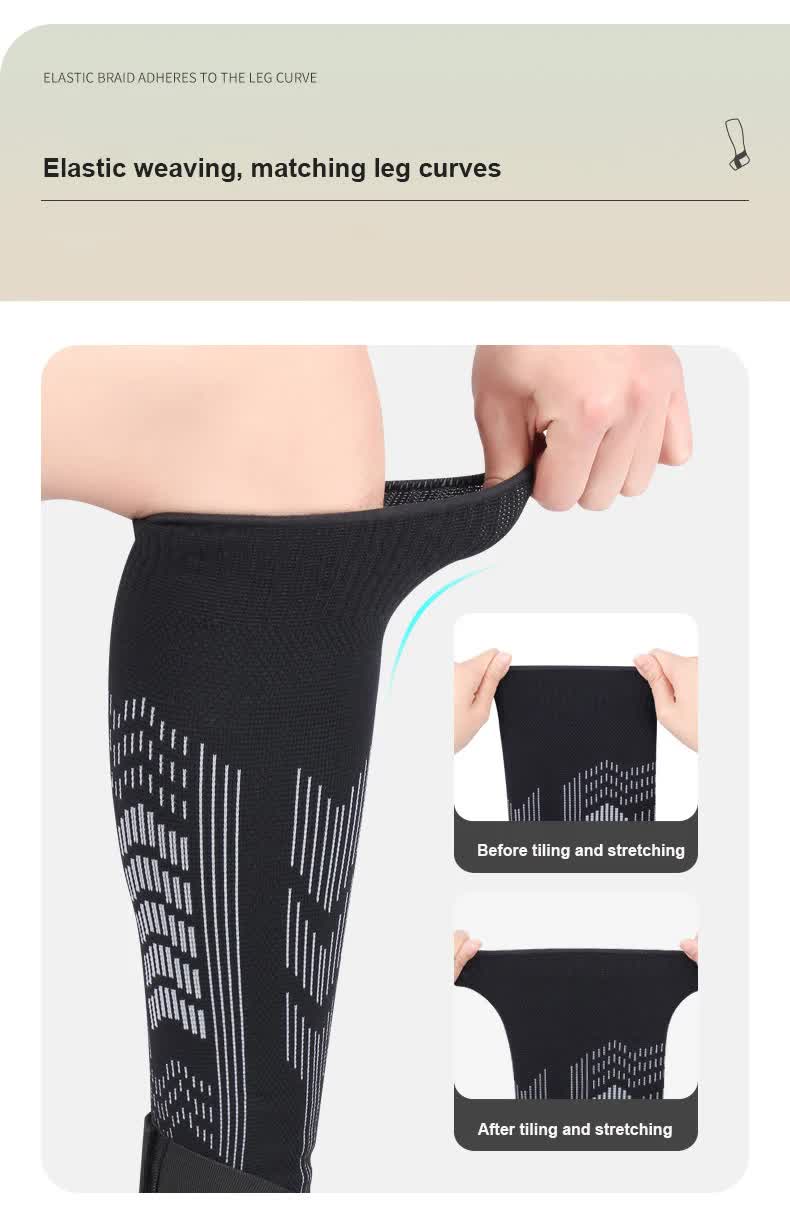 Size M 1 Pair Black  Compression Calf Sleeves for Sports – Adjustable Support for Running, Soccer, Hiking & More