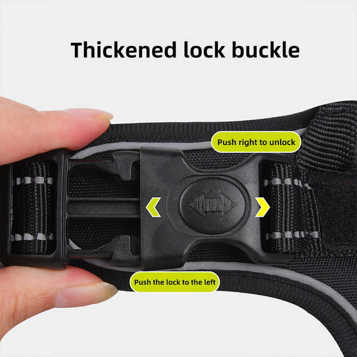 Size XL Red Reflective No-Pull Dog Harness - Adjustable & Durable for Large Breeds, Anti-Escape Design