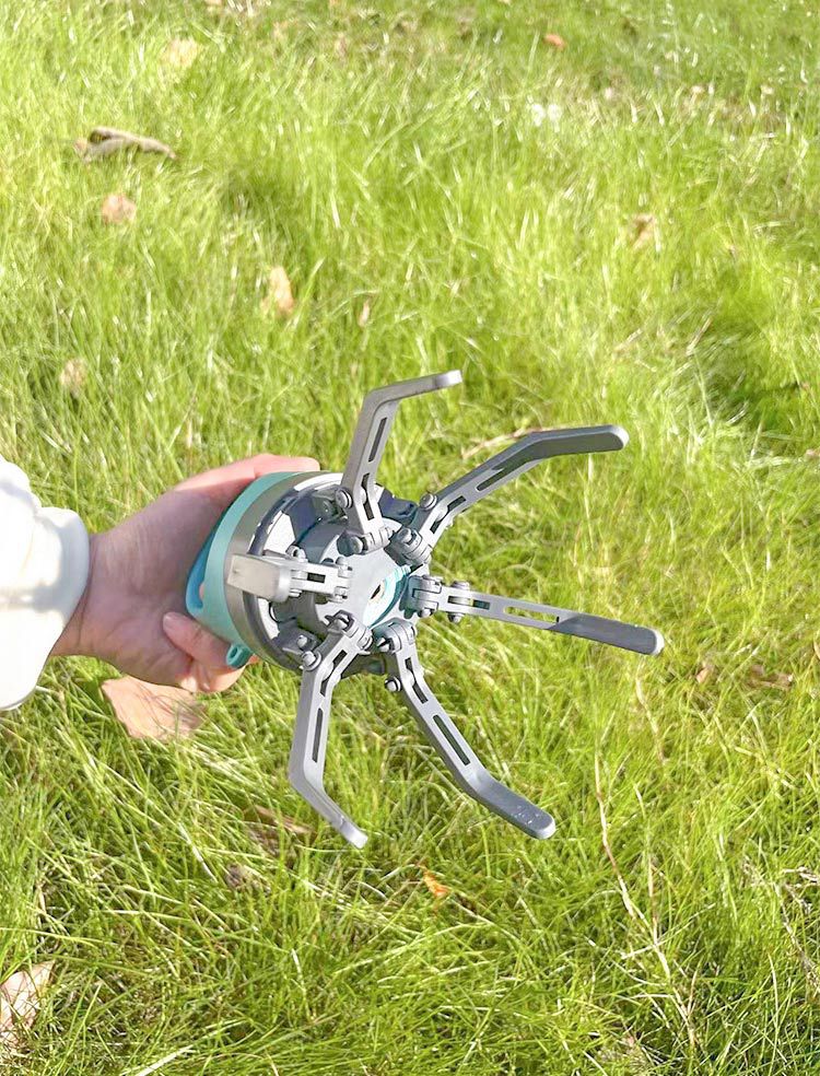 Blue Portable Pet Poop Scooper - 6-Claw Design