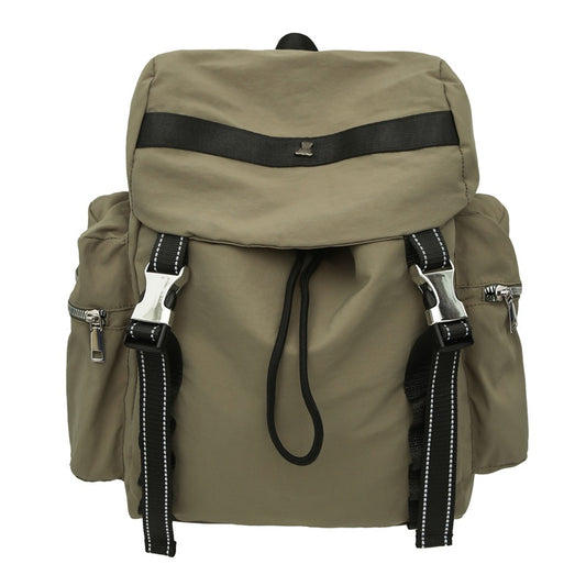 Army Green Lightweight Nylon Backpack - Water Resistant Travel Daypack for Women & Men