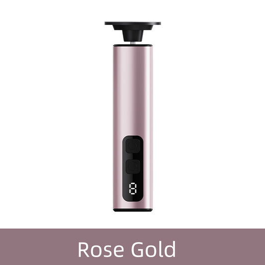 Rose Glod Rechargeable Electric Foot File with 9 Speed Settings - Callus Remover for Smooth Feet