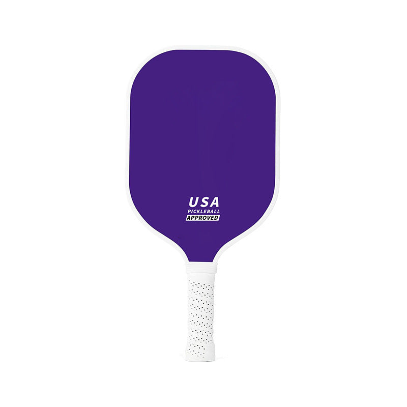 Purple Fiberglass Pickleball Paddle - Lightweight 215g with Anti-Slip TPU Grip for Outdoor Sports