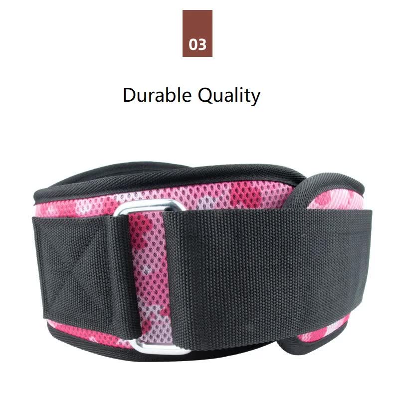 Size XS Pink Camouflage Camo Weightlifting Belt - EVA Nylon Gym Belt for Squats, Deadlifts & Lumbar Support