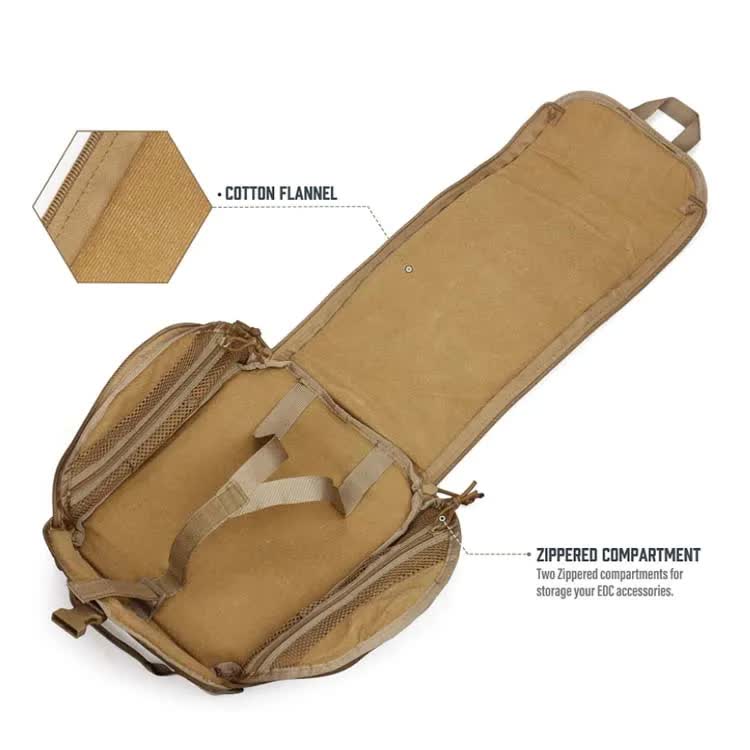 Grey Tactical Helmet Bag & Utility Pouch - Padded MOLLE Gear Storage Carrier