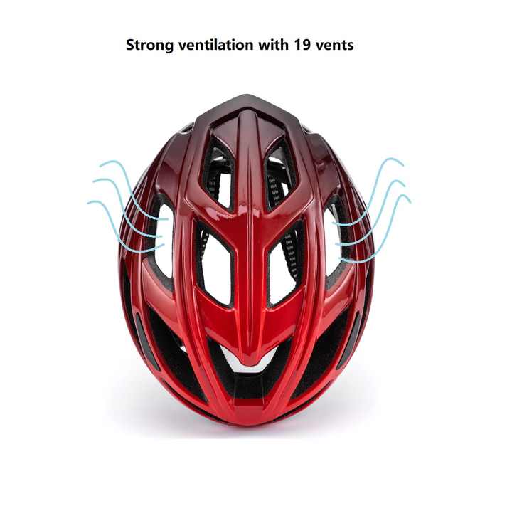 Carbon Fiber Black Lightweight Adult Bicycle Helmet - Adjustable Fit Road & Mountain Bike Safety Headgear (57-62cm)